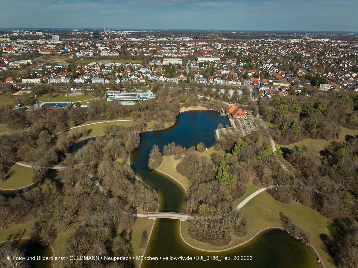 20.02.2023 - der Ostpark im zu warmen Februar 2023 in Neuperlach